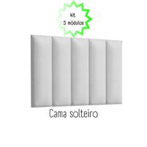 Cabeceira Para Cama Box de Solteiro Modulada 100x60cm Para Colar Na Parede - E-NOVA MÓVEIS