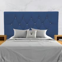 Cabeceira Para Cama Box Estofada King 195 Cm Suede Isabela Azul Marinho Cabeceira Para Cama Box Estofada King 195 Cm Suede Isabela Azul Marinho
