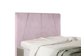 Cabeceira Para Cama Box Gênova King 1,93cm Veludo Rose - FdECOR