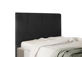 Cabeceira Para Cama Box Gênova Solteiro 0,90cm Laminado Preto - FdECOR Cabeceira Para Cama Box Gênova Solteiro 0,90cm Laminado Preto - FdECOR