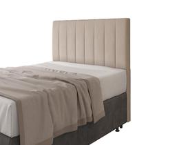 Cabeceira Para Cama Box Itália Solteiro 0,90cm Veludo Bege - FdECOR