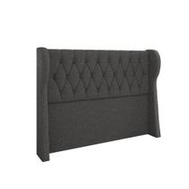 Cabeceira Para Cama Box King 193 Cm Beatriz Linho Cinza I02 - D'rossi Cabeceira Para Cama Box King 193 Cm Beatriz Linho Cinza I02 - D'rossi