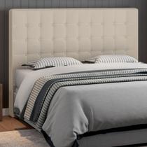 Cabeceira para Cama Box King 195cm Libia Linho Off White - Sallar Home Cabeceira para Cama Box King 195cm Libia Linho Off White - Sallar Home