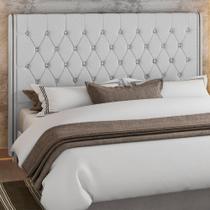 Cabeceira para Cama Box King 205cm Soft Linho Cinza - Sallar Home Cabeceira para Cama Box King 205cm Soft Linho Cinza - Sallar Home