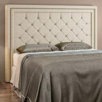 Cabeceira para Cama Box King 219cm Phili Linho Bege - Sallar Home Cabeceira para Cama Box King 219cm Phili Linho Bege - Sallar Home