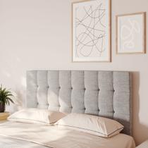 Cabeceira Para Cama Box Nala Babus Casal Estofadas em linho Cabeceira Para Cama Box Nala Babus Casal Estofadas em linho