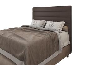 Cabeceira Para Cama Box Napoli Casal 1,40cm Laminado Marrom - FdECOR