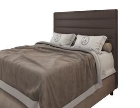 Cabeceira Para Cama Box Napoli Queen 1,60cm Laminado Marrom - FdECOR