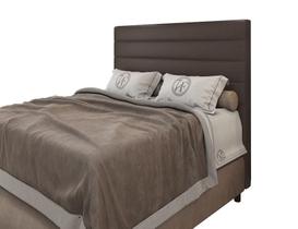 Cabeceira Para Cama Box Napoli Queen 1,60cm Laminado Marrom - FdECOR