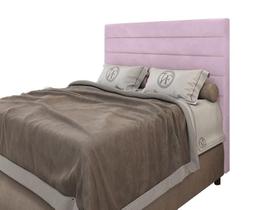 Cabeceira Para Cama Box Napoli Queen 1,60cm Veludo Rose - FdECOR