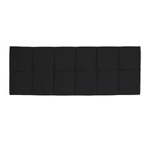 Cabeceira para Cama Box Nina 140 cm Preto Suede IDF Decor