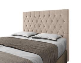 Cabeceira Para Cama Box Potenza King 1,93cm Veludo Bege - FdECOR Cabeceira Para Cama Box Potenza King 1,93cm Veludo Bege - FdECOR