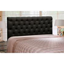 Cabeceira Para Cama Box Queen 1,60 cm Cristal Corano Preto 2501 - JS Móveis