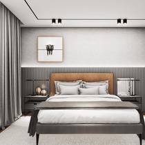 Cabeceira para Cama Box Queen 160 X 0,60 Cm Detroit Bege/Champagne Cabeceira para Cama Box Queen 160 X 0,60 Cm Detroit Bege/Champagne