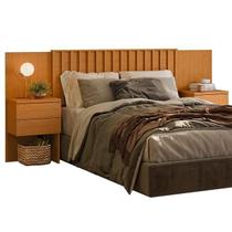 Cabeceira Para cama Box Queen/king Com 2 Mesas Laterais Olinda Cinamomo - Albatroz