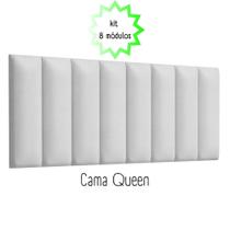 Cabeceira Para Cama Box Queen Modulada 160x60cm Para Colar Na Parede