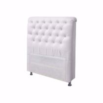 Cabeceira Para Cama Box Quenn 160 cm Livia Suede Branco - DL Decor