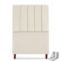 Cabeceira Para Cama Box Solteiro, 0,90 cm, Estofado, Em Suede, Linha Premium, Com Frame de Brinde