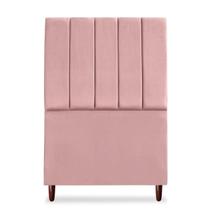 Cabeceira Para Cama Box Solteiro, 0,90 cm, Estofado, Em Suede, Linha Premium, Com Frame de Brinde Cabeceira Para Cama Box Solteiro, 0,90 cm, Estofado, Em Suede, Linha Premium, Com Frame de Brinde