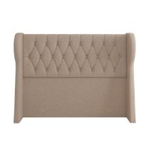 Cabeceira Para Cama Box Solteiro 90 Cm Beatriz Linho Bege I02 - D'rossi Cabeceira Para Cama Box Solteiro 90 Cm Beatriz Linho Bege I02 - D'rossi