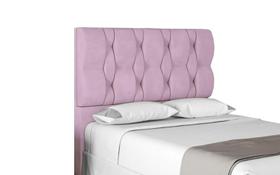 Cabeceira Para Cama Box Spezia King 1,93cm Veludo Rose - FdECOR