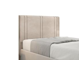 Cabeceira Para Cama Box Vittória Queen 1,60cm Veludo Bege - FdECOR Cabeceira Para Cama Box Vittória Queen 1,60cm Veludo Bege - FdECOR
