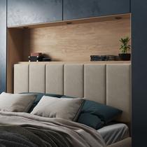 Cabeceira para cama casal FL 1,40 bege - click Cabeceira para cama casal FL 1,40 bege - click