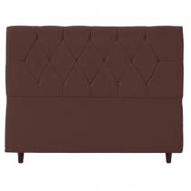 Cabeceira para Cama Casal Julia Sued Marrom IDF Decor Cabeceira para Cama Casal Julia Sued Marrom IDF Decor