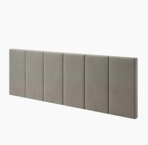 Cabeceira Para Cama Casal King Queen Box 1,40x55 Dubai Bege - MagL Cabeceira Para Cama Casal King Queen Box 1,40x55 Dubai Bege - MagL