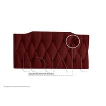 Cabeceira Para Cama Casal Queen King 1,60x55 Nicole Vermelho - MagL