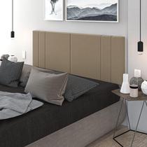 Cabeceira Para Cama Casal Tulipa 1,60 Estofada Suede Bege - Rede Móveis