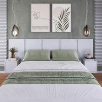 Cabeceira para Cama de Casal com Mesas de Cabeceira Zurique