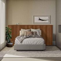 Cabeceira Para Cama De Casal E Queen Ripada 241cm Laranjeira Freijo Freijo