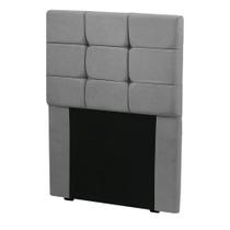 Cabeceira Para Cama De Solteiro 90cm Julia Veludo Chumbo