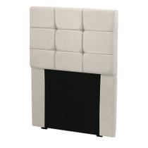 Cabeceira Para Cama De Solteiro 90cm Julia Veludo Marfim