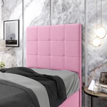 Cabeceira Para Cama de Solteiro Áurea 90 no Tecido Sued Rosê