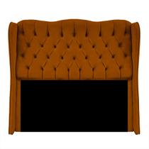 Cabeceira para Cama Estofada 170cm Queen Aurora Suede Terracota
