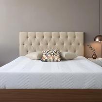 Cabeceira Para Cama Queen Capitonê 160x60cm Cor Bege Claro Produto de Alto Conforto e Qualidade Cabeceira Para Cama Queen Capitonê 160x60cm Cor Bege Claro Produto de Alto Conforto e Qualidade