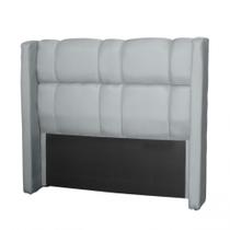 Cabeceira para Cama Queen Tania Linho Cinza IDF Decor Cabeceira para Cama Queen Tania Linho Cinza IDF Decor