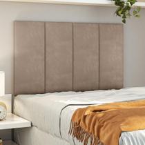 Cabeceira para cama solteiro 90 cm - estofada suspensa - com kit para instalação - Várias Cores