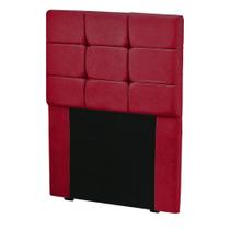 Cabeceira Para Cama Solteiro Box Julia 90cm Veludo Vermelho