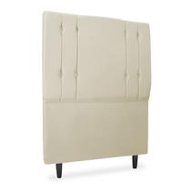 Cabeceira para Cama Solteiro Box Karine 90cm Veludo Bege Cabeceira para Cama Solteiro Box Karine 90cm Veludo Bege