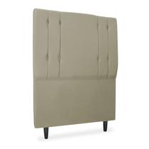 Cabeceira para Cama Solteiro Box Karine 90cm Veludo Taupe Cabeceira para Cama Solteiro Box Karine 90cm Veludo Taupe