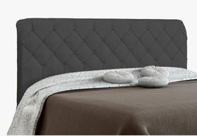 Cabeceira Paris Para Cama Box Quenn Cinza Suede Amassado - JS Cabeceira Paris Para Cama Box Quenn Cinza Suede Amassado - JS