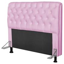 Cabeceira Paris Para Cama Box Quenn Laminado Rosa - JS