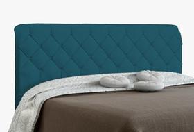 Cabeceira Paris Para Cama Box Solteiro Azul Velur Textura Cabeceira Paris Para Cama Box Solteiro Azul Velur Textura