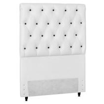 Cabeceira Paris Para Cama Box Solteiro Laminado Branco/Preto Cabeceira Paris Para Cama Box Solteiro Laminado Branco/Preto