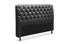 Cabeceira Paris Para Cama Box Solteiro Laminado Preto - JS