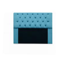 Cabeceira Paris Queen 160cm Suede Azul Turquesa