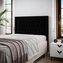 Cabeceira Pegasus 160 Modulada Estofada N-024 Veludo Preto Aradecor